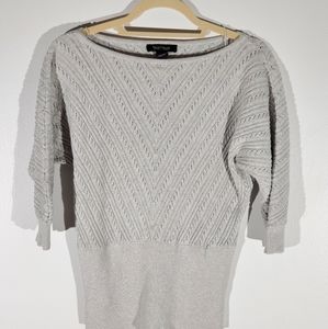 Shimmery silver sweater